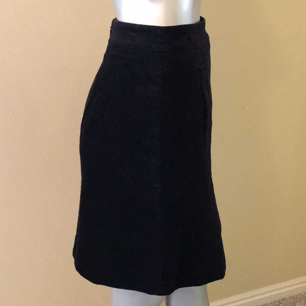 Ann Taylor Petite Velvet A-line skirt with pockets - Picture 8 of 10